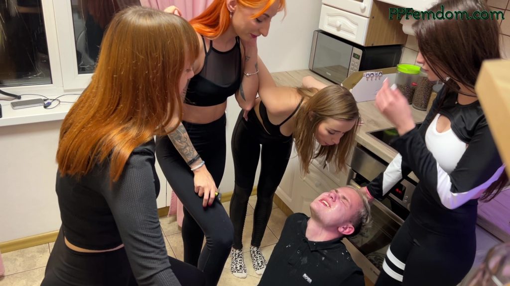 Group Spitting Humiliation Femdom - Spit In Mouth and Spit On Face Femdom