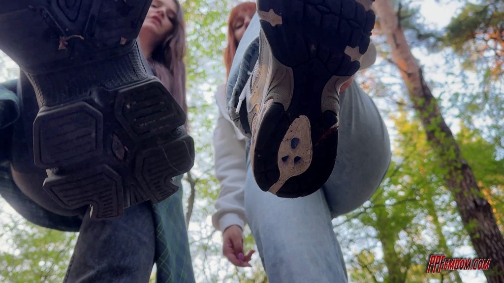 POV Double Female Domination Dirty Shoe Soles Worship
