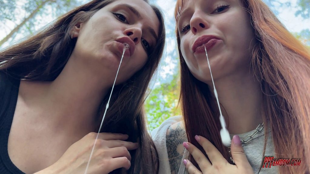 Sofi And Kira POV Spitting Humiliation Public