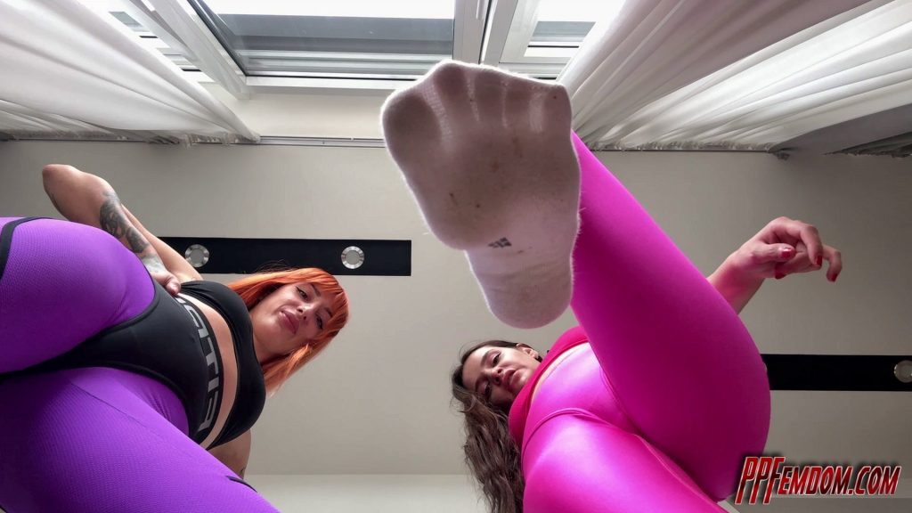POV Dirty Socks Humiliation Femdom With Two Mistresses