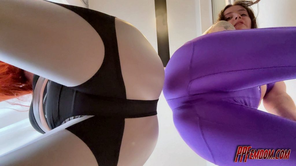 POV Double Facesitting In Yoga Pants