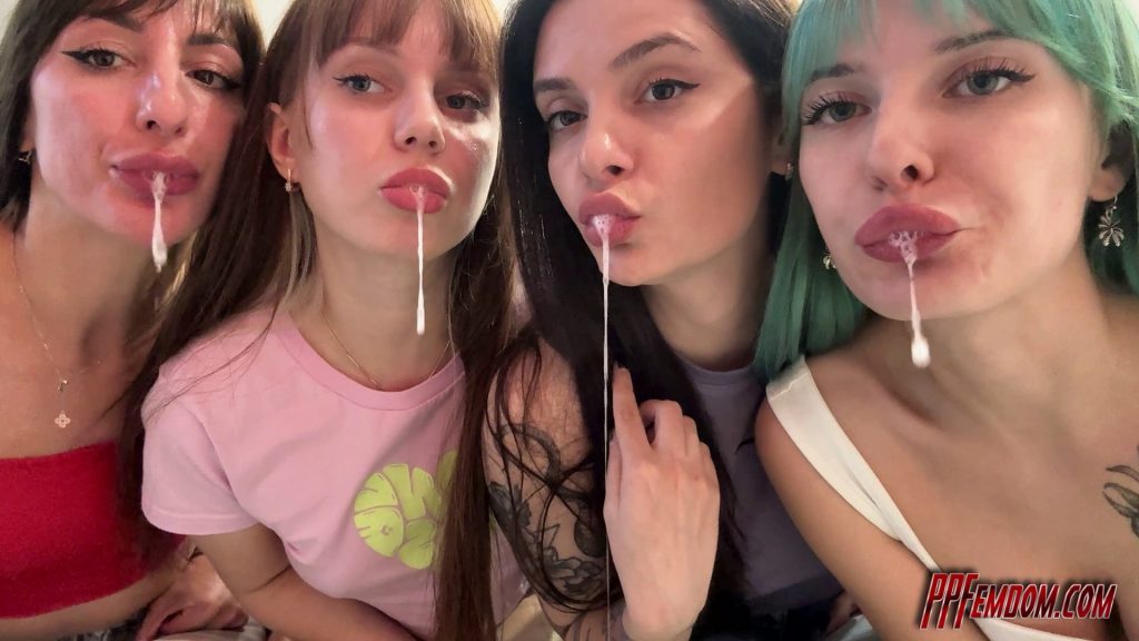 You Human Spittoon For Four Mistresses POV Spitting Humiliation