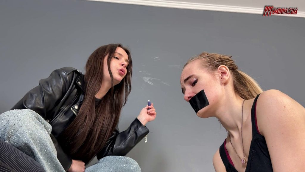 Sofi Spit On Slave's Face Lesbian Domination