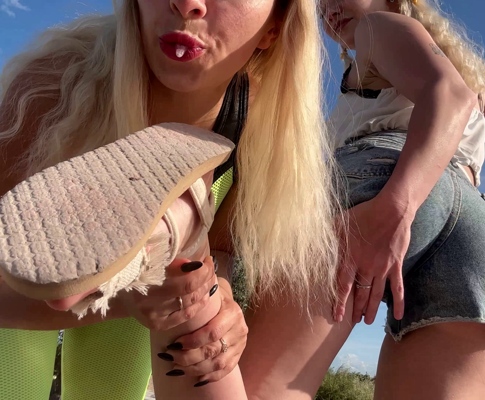 Mean Girls POV Tramples Your Face - Their Shoe Soles, Socks, and Bare Feet With Spit All This For You